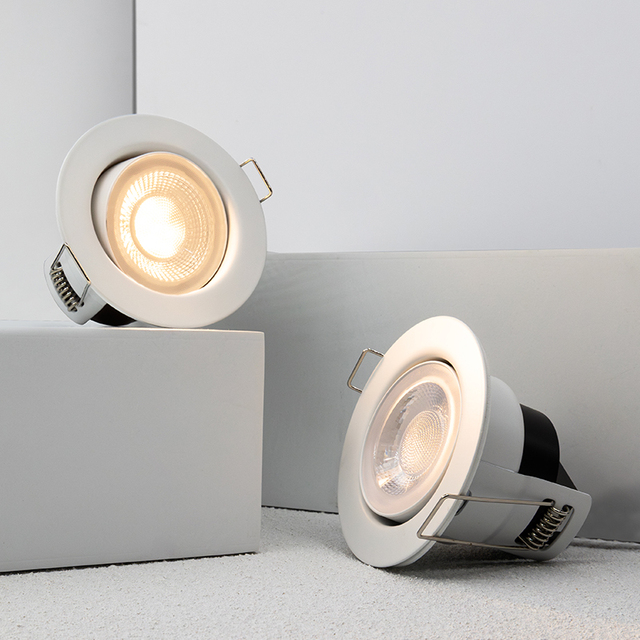 High Quality IP65 Waterproof 6W Dimmable Ultra-Thin Recessed LED Downlight with Multi Color Options for Living Room