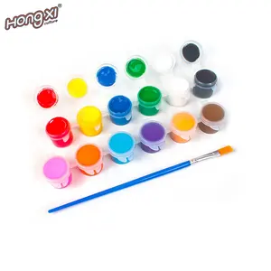 OEM vernici lavabili per bambini con 12 colori ciascuno-include pennelli Set di arti e artigianato ad acquerello per materiale artistico scolastico