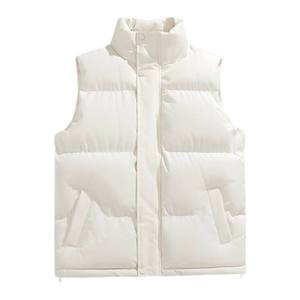 Chaleco Acolchado con Cuello Alto para Hombre, Color Sólido, Chaqueta sin Mangas para Invierno, Cálida, Cortavientos, Informal, con Bolsillos - Product Image 6