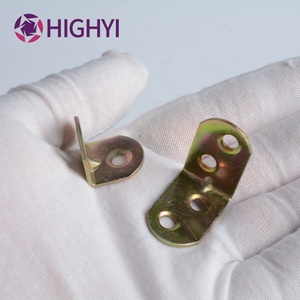 HIGHYI support d'angle à angle droit en forme de L connecteur de matériel de meubles supports d'angle en fer pour <span class=keywords><strong>le</strong></span> bois - Product Image 6
