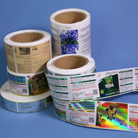 Conception gratuite bas prix fabricants de Chine étiquette personnalisée merci papier PVC étiquette impression Machine rouleau autocollant étiquette