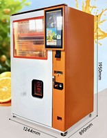 Máquina Expendedora de Zumo de Naranja Natural de 22 Pulgadas con Pantalla Táctil, Funcionamiento Continuo de 24 Horas, Monitoreo Remoto y Múltiples Opciones de Pago