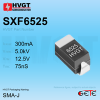 Diode redresseuse haute fréquence à récupération rapide HVGT SXF6525 5kV 300mA SMD SMA-J pour alimentation de générateur de rayons X