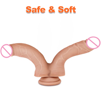 Dildo réaliste à double extrémité, long et volumineux, pour la masturbation féminine, stimulation du point G, pénis masculin réaliste, jouets sexuels pour adultes