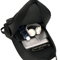 Mochila Escolar Impermeable con Cierre y Logotipo Personalizado para Hombre, con Puerto USB y Protección Antirrobo, Capacidad de 20-36L