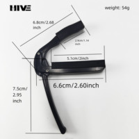 Levier de tension réglable de vente directe d'usine pour guitare en alliage de zinc, petit et portable, adapté à une utilisation mobile.
