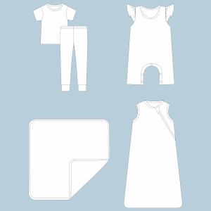 <span class=keywords><strong>Ensemble</strong></span> de pyjamas pour bébé unisexe personnalisé, nouveau design, manches courtes, service OEM, tissu en bambou, fermeture éclair bidirectionnelle, nourrissons, tout-petits, 2 pièces - Product Image 6