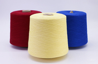 Tissu de pull en coton tricoté 2/18S 100% confortable et doux pour la peau avec fil peigné, stock d'usine, motif teint pour la couture