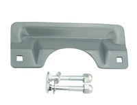 Couvercle de plaque de protection de loquet protège contre les entrées forcées Facile à installer sur les portes pivotantes en acier laiton 3 po. X 7 po.