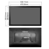 PC Todo en Uno Android Capacitivo IPS de 21.5 Pulgadas, Rockchip RK3568, Carcasa de Plástico sin Ventilador para Kiosco, Señalización Digital, Terminal de Información