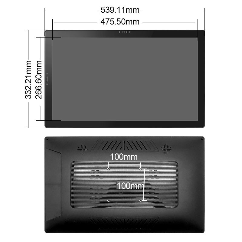 21.5 Inch IPS RK3288 4G+16G PCAP Interface Android Open Frame LCD Monitor All in One Industrial PC with AMD Processor