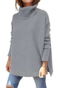 Suéter de Punto Casual para Mujer, Cuello Redondo, Manga Larga, Talla Grande, Invierno, Modelo J0196 - Product Image 2