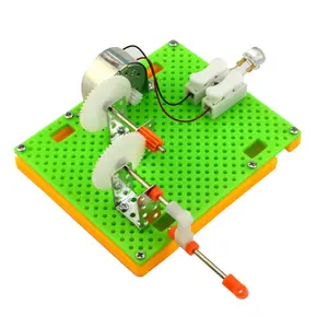 Generator Listrik Mainan Crank Tangan DIY Kit Sains Percobaan Anak-anak