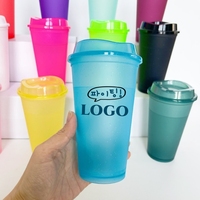 Gobelet de voyage réutilisable en plastique coloré avec logo personnalisé, paillettes, couvercle à boire directement, sans BPA, pour boissons froides, gym, café, jus