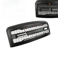 Grille avant en maille noire mate avec feux de positionnement LED ambre et lettres pour Ford F-250 F-350 Super Duty 2008-2010