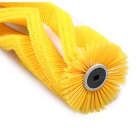 Brosse de nettoyage industrielle personnalisée pour voirie, brosse principale à poils en fil de laiton, balayeuse à rouleaux pour routes, support OEM, matériau PP/Nylon