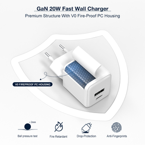 Famille Design 1C1A 20W <span class=keywords><strong>Chargeur</strong></span> PD Mobile <span class=keywords><strong>USBC</strong></span> GaN Téléphone Adaptateur Mural Alimentation Rapide Type C <span class=keywords><strong>Chargeur</strong></span> pour <span class=keywords><strong>Apple</strong></span> iPhone - Product Image 4