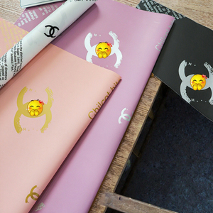 Lüks Kore Çiçek Buketi Ambalaj Kağıdı, Toptan Özel Yumuşak Streç Film, Su Geçirmez Güzel Tasarım Hediye Paketi - Product Image 3