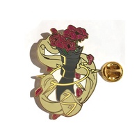Broches en émail dur personnalisées en gros, broches en métal à bordure dorée au design de dessin animé, épingles de revers de collection en vrac