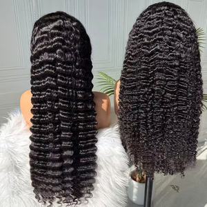 Extensiones de Cabello Natural Negro Virgen Indio Rizado Ondulado Largo de Vietnam 13*4 para Pelucas de Encaje Transparente Sin Pegamento - Product Image 2