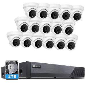 Ndaa 16CH 4k POE NVR an ninh Kit 8MP ai IP máy ảnh con người/xe phát hiện, phá hoại bằng chứng PoE Bộ dụng cụ hoàn chỉnh bộ 2.8mm ống kính - Product Image 1