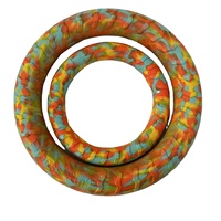 Juguete Ecológico para Perros con Anillo de Tracción de EVA, Alta Flotabilidad, Fácil de Limpiar, Interactivo, para Entrenamiento, Juego de Buscar y Masticar, para Jugar en el Agua