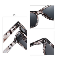 2025 nouvelle mode lunettes de soleil carrées personnalisées hommes et femmes Sport lunettes de soleil polarisées avec or blanc violet rose cadres