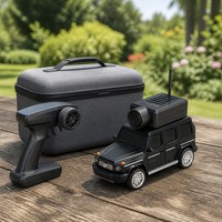 Voiture RC FPV 1:64 avec caméra WiFi HD 720P LED, contrôle par application, télécommande 2,4 GHz pour jeu intérieur et extérieur