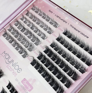 DIY Wimpern-Cluster Vorgeschnittene Segment-Wimpern Wimpernverlängerung Easy Fan Wimpern <span class=keywords><strong>D</strong></span>-Curl 3D Cluster DIY-Wimpern - Product Image 3