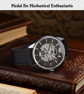 Montre Homme Forsining 2025 Nouvelle Collection, Montre-Bracelet Mécanique Squelette de Luxe de Marque Supérieure, Aiguilles Lumineuses, Bracelet en Cuir, Style Classique, Reloj Hombre - Product Image 3