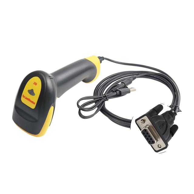 Wired and Wireless Handheld Barcode Scanner 1D 2D Code Reader RS232 serial port network port scanner gun handheld scanning gun