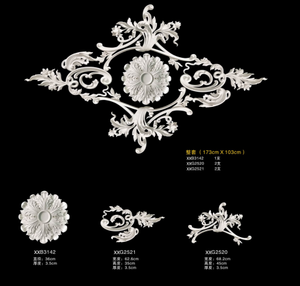 Moulures de <span class=keywords><strong>plafond</strong></span> en polyuréthane PU de style européen français, design moderne, personnalisation OEM pour la décoration de la maison - Product Image 5