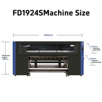 Impresora Textil de Sublimación Fedar FD1924S, 24 Cabezales Epson S3200-A1, Ancho de Impresión de 1.9m, para Impresión de Ropa y Textiles para el Hogar