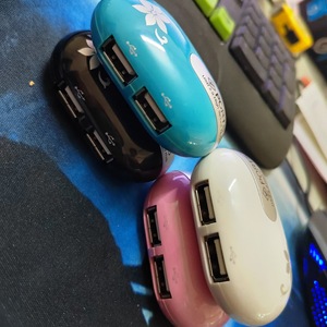 Mouse Shaped <b>Usb</b> 2.0 <b>Hub</b> 4 Ports Plastic High Speed Data Transfer For Computer Laptop Desktop Use - Product Image 2