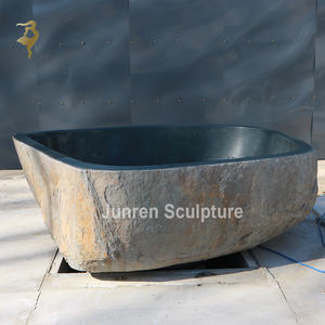 JUNREN Hotel su misura <span class=keywords><strong>in</strong></span> marmo naturale massiccio Freestanding <span class=keywords><strong>vasca</strong></span> <span class=keywords><strong>da</strong></span> bagno <span class=keywords><strong>in</strong></span> <span class=keywords><strong>pietra</strong></span> - Product Image 4