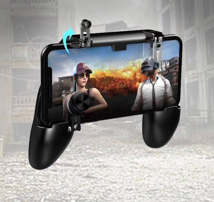 W11+ Mobile Gamepad Controller game handle mobile phone shell case gamepad holder joystick fire trigger all in one for phone