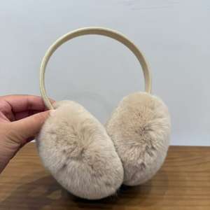 Женская повязка на голову из кроличьего меха - Product Image 4