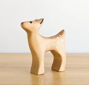 Hölzernes Reh-Tierfigur Bastelset Wohnzimmer Regal Dekoration Kleinkind Lernspielzeug DIY Malerei Spielzeug - Product Image 2