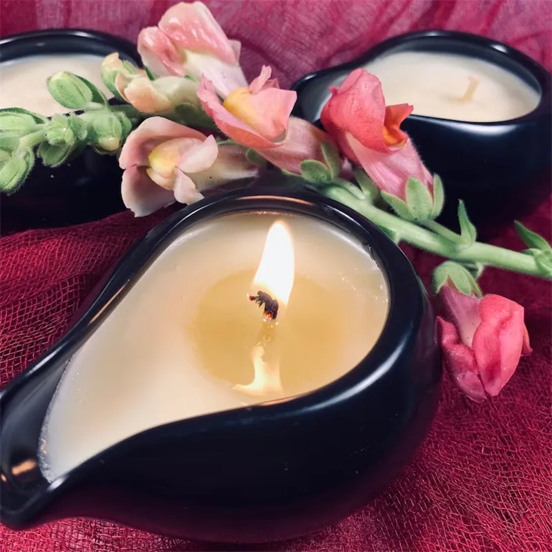 Wed dells Luxuriöse feuchtigkeit spendende Hautpflege Körper duft massage Feste Öl lotion Kerzen für Paare Liebe