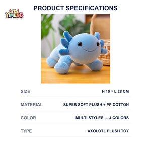 Peluche de Axolotl Personalizado de 30 cm, Relleno de Algodón PP Suave, Animal de Peluche Corto, Lindo y Kawaii, Regalo para Unisex de 14 Años o Más - Product Image 3