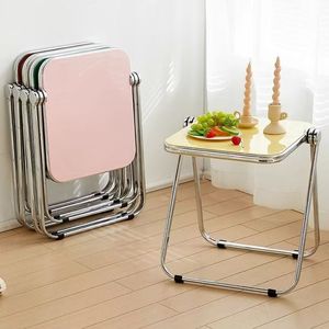 <span class=keywords><strong>Tavolino</strong></span> Pieghevole Impilabile con Piano Lucido e Gambe Cromate - Product Image 4
