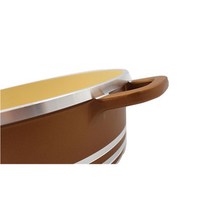 Antiadherente <span class=keywords><strong>de</strong></span> aluminio el tratamiento superficial <span class=keywords><strong>de</strong></span> <span class=keywords><strong>la</strong></span> <span class=keywords><strong>pintura</strong></span> <span class=keywords><strong>de</strong></span> 20/24/28/32 cm cacerola con tapa <span class=keywords><strong>de</strong></span> cristal - Product Image 4
