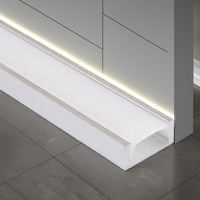Profilé en T en aluminium pour bande LED avec couvercle en PC Série 6000 T3-T8 Profilé d'éclairage décoratif