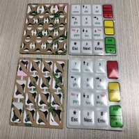 Panel Membran Tombol Tekan, Stiker Polikarbonat, Overlay Grafis, Desain Embos, Perekat 3M, Alarm Kebakaran 1NO 2NO