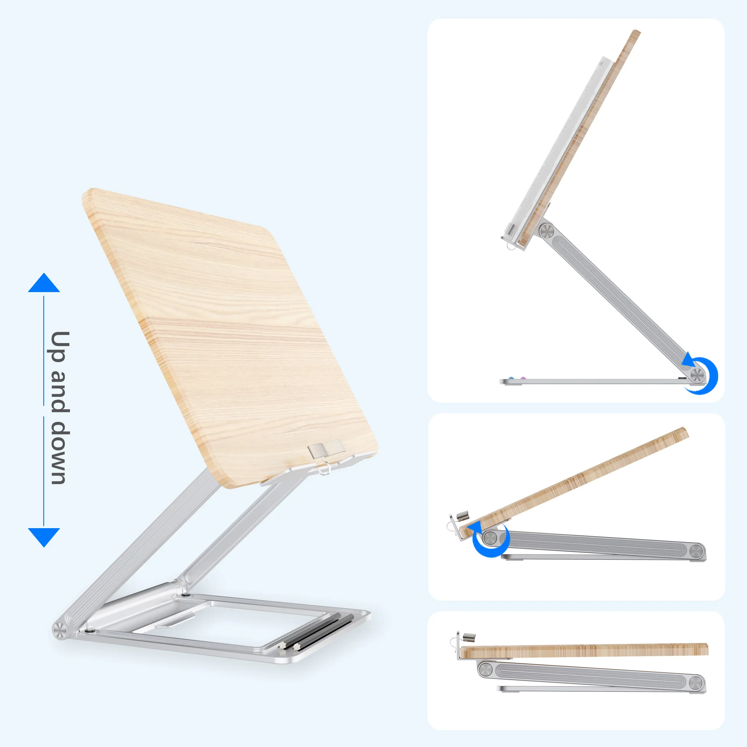 Keypoint Buchs tützen Height laptop Stand Verstellbarer Buch lese ständer Stand für Kinder und Erwachsene Faltbarer Klapp buchst änder