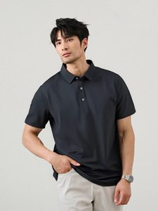 Wholesale High Quality Plain Casual Pique Cotton Mesh Golf t Shirts Custom Logo Simple Polo Shirt Poloshirts for Men - Product Image 2