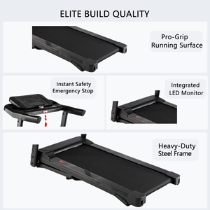 Tapis roulant électrique super silencieux OEM avec inclinaison manuelle, écran LED, pliable, antidérapant, large bande de course sans fil pour l'exercice à domicile - Product Image 2