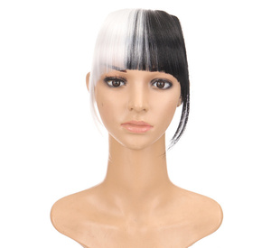 Clip-In Extension Sintético Blunt Bangs Hair Fringe <span class=keywords><strong>Natural</strong></span> Falso postizo Clip en flequillo Color <span class=keywords><strong>de</strong></span> <span class=keywords><strong>flecos</strong></span> sintéticos para mujeres - Product Image 5
