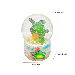Éxito de ventas transfronterizo: <span class=keywords><strong>Tortuga</strong></span> Marina No. 65 bolas de resina con forma de copo de nieve, recuerdos turísticos de Maldivas - Product Image 5