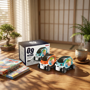 Voiture de cascade en plastique à piles, jouet pour enfants, rotation à 360 degrés, musique et lumières, certifiée EN71, pour les enfants de 2 à 4 ans - Product Image 2